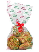 Picture of MERRY CHRISTMAS CELLO BAGS WITH TWIST TIES12.5 X 28.5CM X20P
